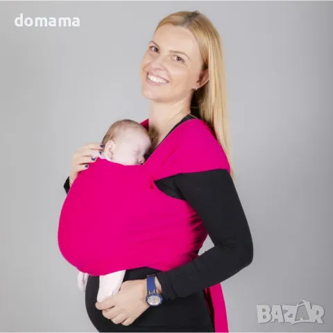 OmniaBaby еластичен слинг едноцветен - Fuchsia, снимка 1 - Кенгура и ранички - 46942782