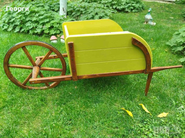 Прекрасна градинска количка за декорация - Вдъхнете нов живот на вашата градина!, снимка 4 - Други - 46474586