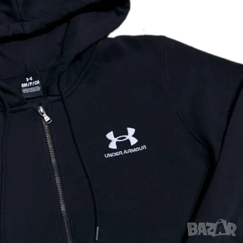 Оригинално мъжко горнище Under Armour Essentials | S M размер, снимка 4 - Суичъри - 48148832