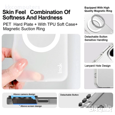 Huawei Pura 80 Pro / Pura 80 Pro+ IMAK Силиконов Калъф TPU +PC/ MagSafe и Протектор, снимка 6 - Калъфи, кейсове - 51798647
