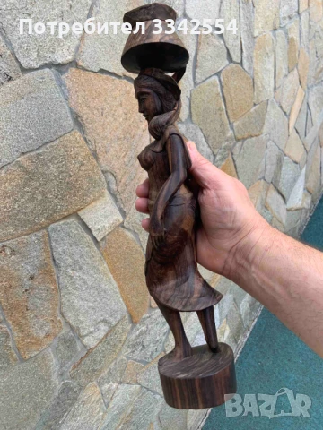 ФИГУРА ДЪРВОПЛАСТИКА РЕЗБА СТАТУЕТКА СКУЛПТУРА ДЪРВО, снимка 6 - Статуетки - 51331206