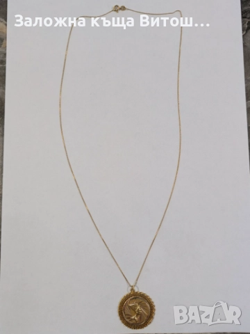 Златен синджир с висулка с египедски орнамент 14к. 6.43гр , снимка 2 - Колиета, медальони, синджири - 51691973
