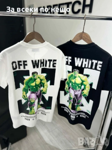 Off White Мъжка Тениска👕Мъжка Блуза С Къс Ръкав - Различни Цветове Код Urban8, снимка 2 - Тениски - 53666283