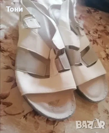 Дамски Сандали Изцяло от Естествена Кожа 39, снимка 3 - Сандали - 53434978