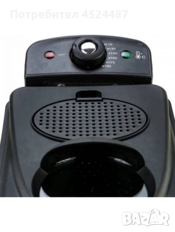 Фритюрник Voltz, 2000W, 2л./ 3л., демонтиращ се съд, капак и филтър,инокс, 2 ГОДИНИ ГАРАНЦИЯ, снимка 4 - Фритюрници - 52490128