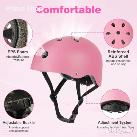 Детски защитен комплект flintronic - каска, наколенки и протектори 3-8 години, снимка 5 - Спортна екипировка - 53776430