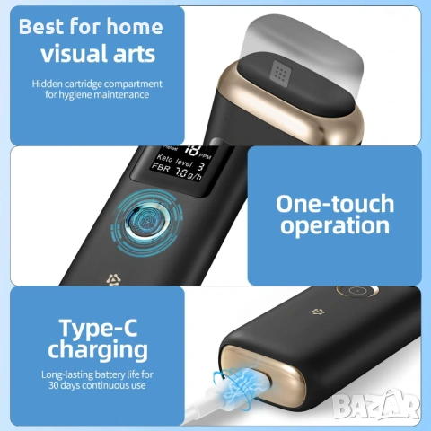 Професионален кетозис метър - преносим анализатор на кетони в дишането, снимка 3 - Други - 53724156