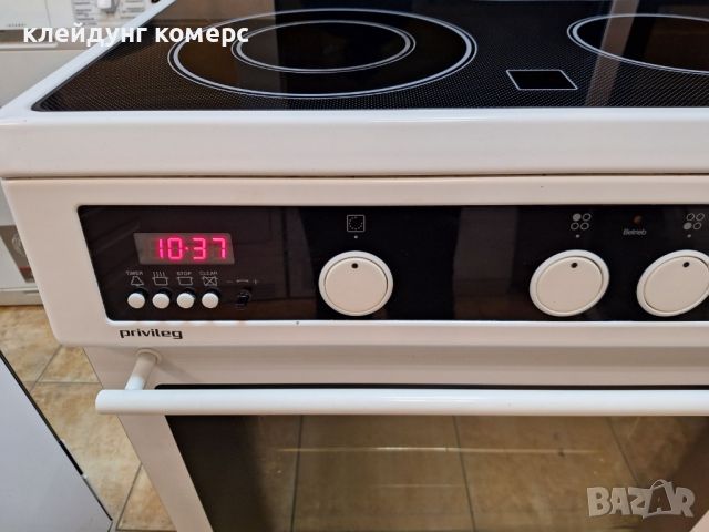 Готварска печка с керамичен плот PRIVILEG шир 60см. , снимка 3 - Печки, фурни - 45566646