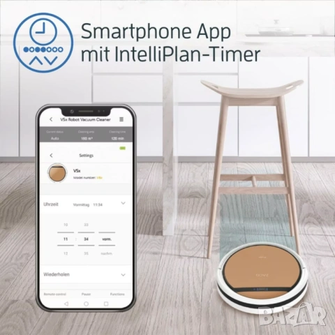 Прахосмукачка робот ZACO iLife V5x, Плюс МОП, Систематично почистване с навигация, WiFi, снимка 6 - Прахосмукачки - 53581847