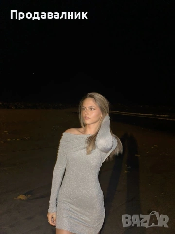 Сребриста рокля ZARA, снимка 10 - Рокли - 53173723