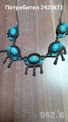 автентичен  накит с тюркоаз, снимка 3 - Други - 53123700