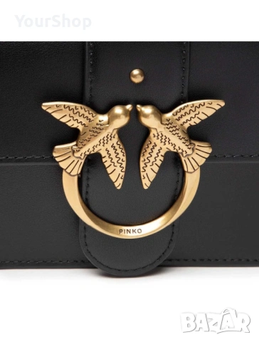 PINKO Love One Mini – оригинална кожена чанта | НОВА , снимка 3 - Чанти - 54061434