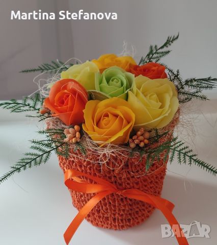 Предлагам букети от сапунени цветя , снимка 6 - Подаръци за жени - 46271396