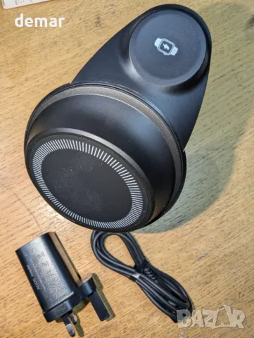 Csspew 3 в 1 магнитно безжично зарядно за Apple устройства, 15W, черно, снимка 7 - Аксесоари за Apple - 50401110