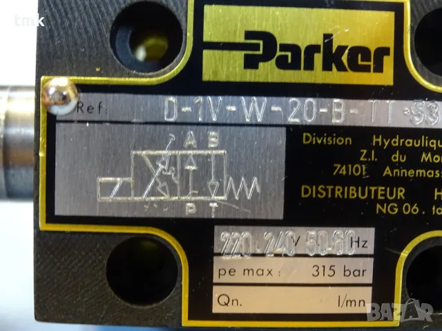 Хидравличен разпределител Parker D-1V-W-20-B-TT-53 EC directional control valve 315Bar, снимка 3 - Резервни части за машини - 48691566