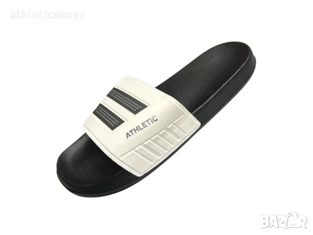 Мъжки джапанки Атлетик в бяло, снимка 2 - Джапанки - 29749652