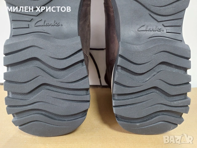CLARKS Topton Mid-Естествена кожа(Като Нови)-№45, снимка 13 - Мъжки боти - 53339112