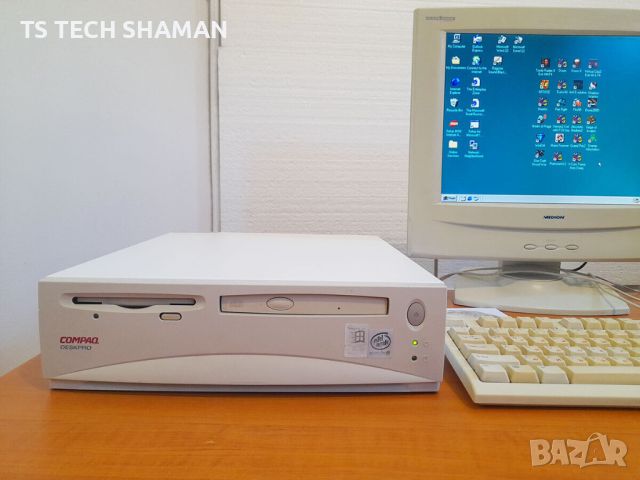 ⭐Продавам ретро компютър Compaq Deskpro EN P600 с много ретро игри⭐, снимка 3 - Колекции - 45606554