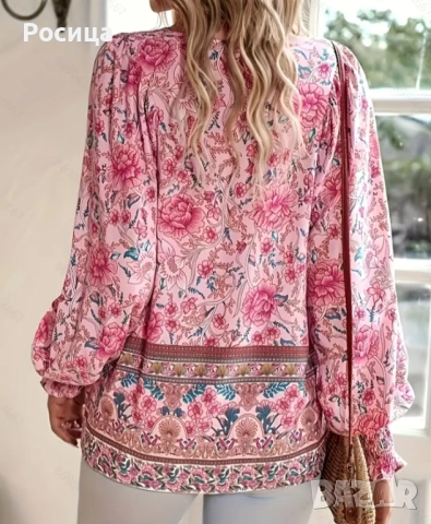 Дамска блуза с дълъг ръкав размер ХЛ, снимка 2 - Блузи с дълъг ръкав и пуловери - 51438487