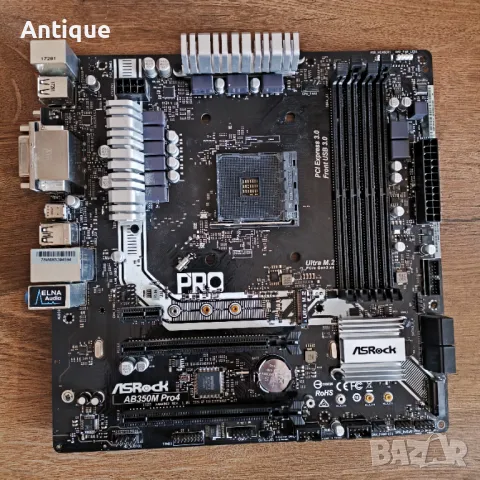 Дънна платка ASRock AB350M Pro4, снимка 6 - Дънни платки - 49317401