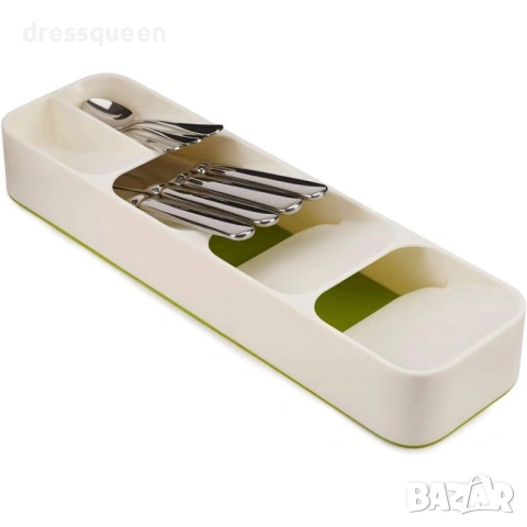 4733 Стилен разделител за прибори в цвят слонова кост – ред и естетика в малката кухня