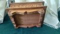 Стара дървена кутия с дърворезба за бижута , снимка 2