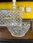 Бохемски  кристален сервиз .  Включва кана за сметана/ мляко, захарница и поднос. Отличителен диаман, снимка 5