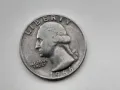 монета quarter dollar 1966г, снимка 2