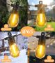 Vanranger Външни градински фестонни светлини, 15 м 15+1 S14 LED крушки, захранвани от мрежата, снимка 7