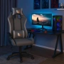 Геймърски стол за бюро, с поддръжка за крака, регулиране на височината, включени възглавници, снимка 2