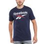 Мъжка тениска reebok identity big logo tee blue, снимка 1