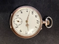 Швейцарски СРЕБЪРЕН джобен часовник 1901г. с позлата - 6 РУБИНА - ПРОМОЦИЯ, снимка 2