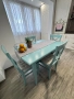 Разтегателна маса с четири стола, снимка 4