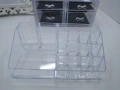 Функционален прозрачен органайзер за гримовев две части., снимка 11