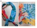 Красив дамски шал в различни принтове 70/70см, 100 процента памук, снимка 15