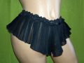 Еротични плисирани бикини в черно L, XL, снимка 6