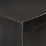 Шкаф с чекмеджета, черно и златисто, 45x30x105 см, манго масив, снимка 8
