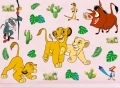 508 Цар Лъв Пумба Симба Нала самозалепващ стикер лепенка за стена мебел прозорец детска стая детски, снимка 1