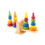 3575 Дървена играчка за сортиране и баланс, снимка 1 - Образователни игри - 45792658