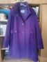 Дамско вталено лилаво палто средна дължина, снимка 1