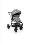 Комбинирана детска количка Moni, Gala, Premium Stars, сив, 0+, снимка 1