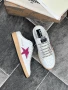 Golden Goose Дамски Бели Маратонки С Цикламена Звезда Естествена кожа👟Дамски Спортни Обувки КодE646, снимка 5