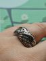 Красив сребърен пръстен с Планински кристали , снимка 1 - Пръстени - 38209822