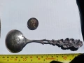 Стара сребърна лъжица немска голяма, за сладолед, снимка 8