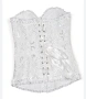 Дамски корсет и прашки KRS-DANT, 2 Части, Дантела, Бял, XS/S. m, снимка 6