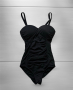 Черен цял бански хс , снимка 1 - Бански костюми - 44942156