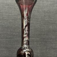 Кристална ваза Bohemia със сребро, снимка 4 - Вази - 45334629