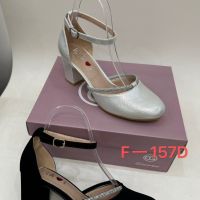 Изтънчени дамски затворени сандали с ток, оформени с блясъка на елегантността, снимка 5 - Сандали - 45655435