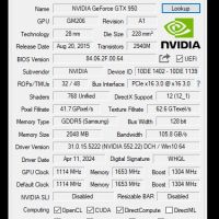 Nvidia GeForce GTX 950, снимка 6 - Видеокарти - 45653070