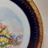 Колекционерска декоративна чиния от френски порцелан Limoges,, снимка 4 - Декорация за дома - 46023147